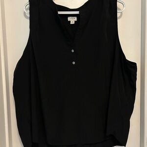 Set of 2 J. Crew V-Neck Tank Top - 1 Black 1 White